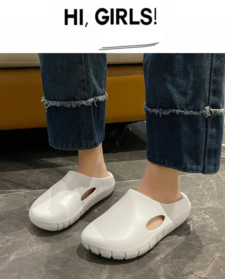 Asgard Summer Clogs Slippers For Women Outdoor Fashion Anti-slip Beach Slides Waterproof EVA Flat Garden Shoes Lady Home Sandals