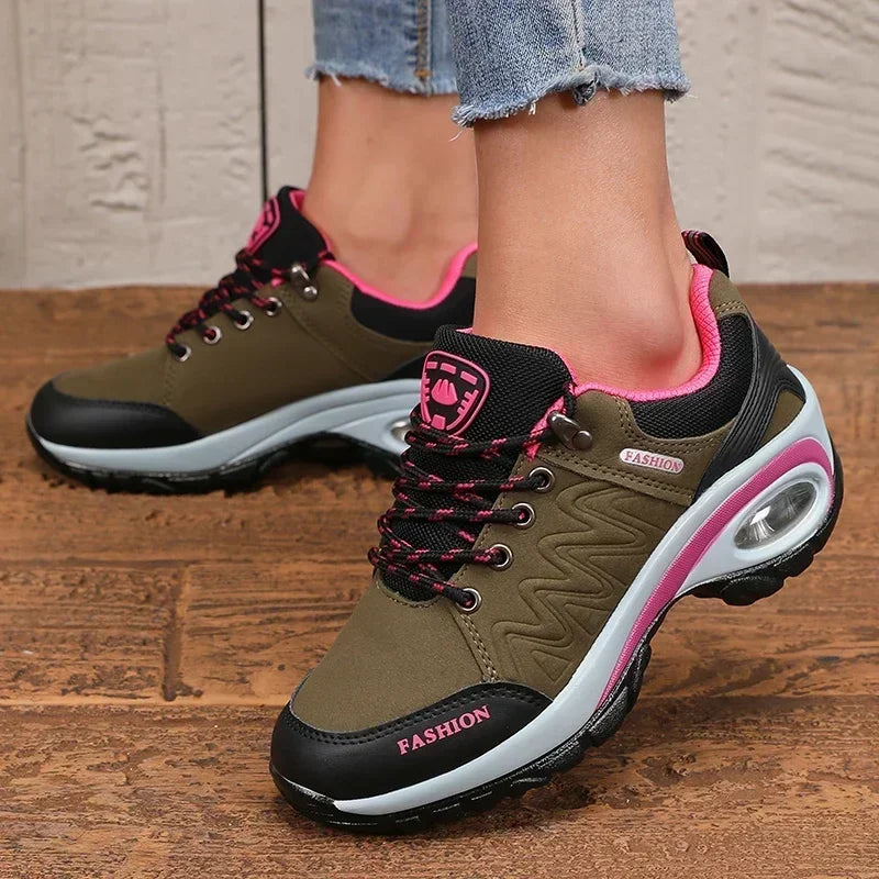 New Vulcanized Women's Shoes Fashionable Luxurious Design Breathable Platform Shoes Comfortable Outdoor Hiking Women's Sneakers