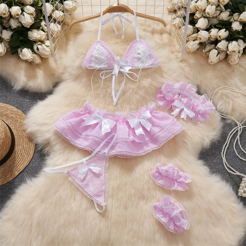 Cute Gray Rabbit Ear Hood Top Sexy Backless Slim Fit Bodysuit Zip Sleeveless Women Sexy Erotic Lingerie Bunny Cosplay Playsuit