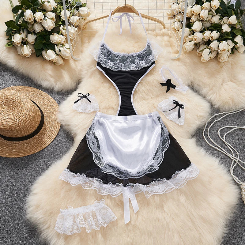 Cute Gray Rabbit Ear Hood Top Sexy Backless Slim Fit Bodysuit Zip Sleeveless Women Sexy Erotic Lingerie Bunny Cosplay Playsuit