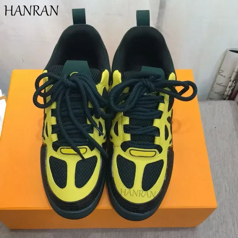 2025 High Quality Bread Shoes Lncrease Daddy Shoes Men's And Women's Pair Shoes Platform Board Shoes