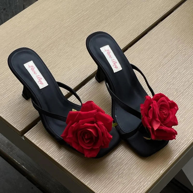 Designer Charms Hawaiian Romantic Bohemian Colorful Flower Accessories Summer New Elegant Women Slippers Casual Shoe Lace Charms