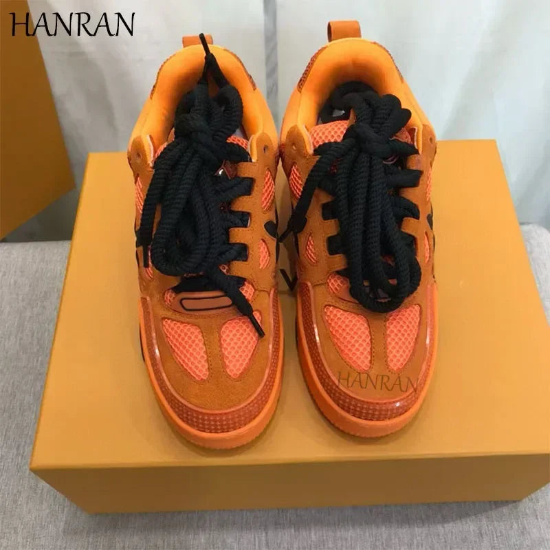 2025 High Quality Bread Shoes Lncrease Daddy Shoes Men's And Women's Pair Shoes Platform Board Shoes