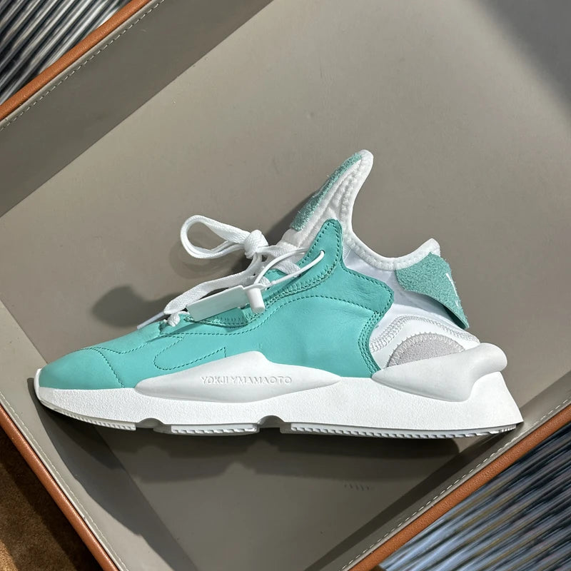 Handcrafed Casual Sneakers Man Platform Leather Canvas Sports Running Shoes Zip Upper Trainers Breathable Men Footwear Man Shoes