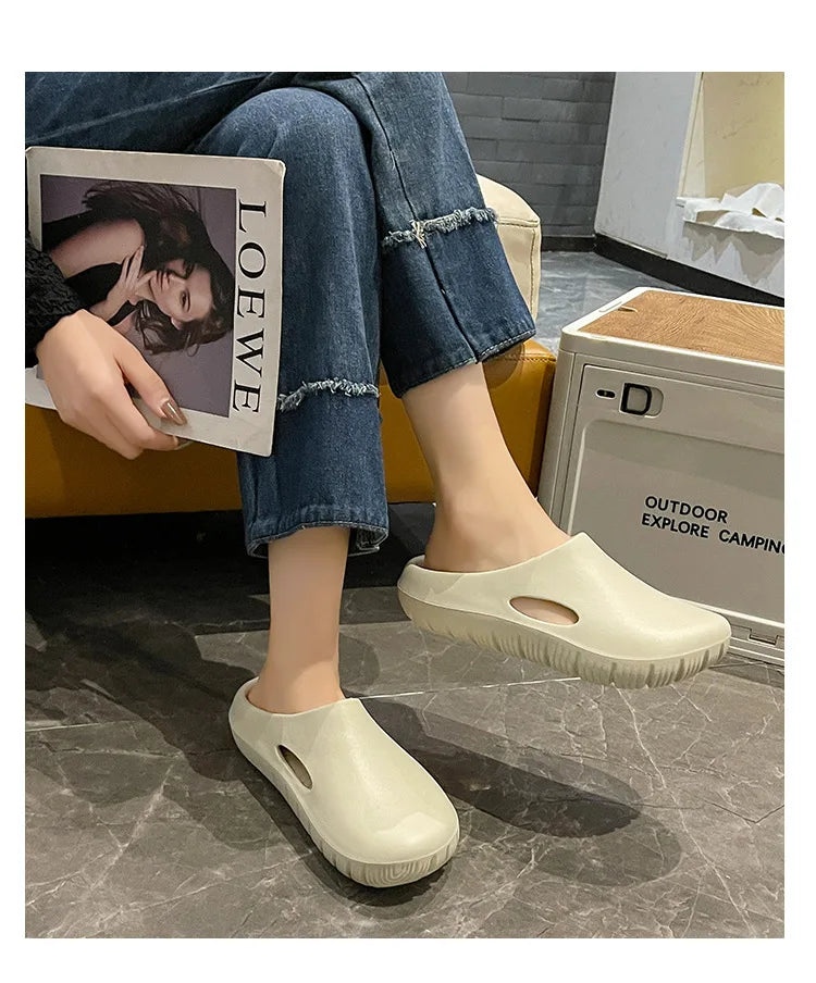 Asgard Summer Clogs Slippers For Women Outdoor Fashion Anti-slip Beach Slides Waterproof EVA Flat Garden Shoes Lady Home Sandals