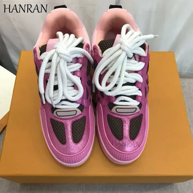 2025 High Quality Bread Shoes Lncrease Daddy Shoes Men's And Women's Pair Shoes Platform Board Shoes