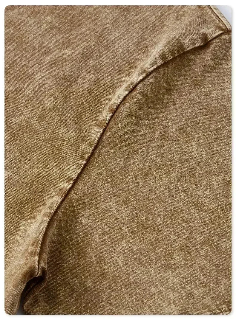 Dark Game Cartoon Fashion Series Washed Printing New Men's T-shirt Fashionable Men's Pattern T-shirt