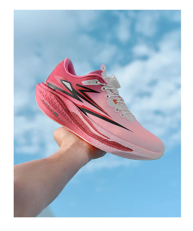 Marathon Sneakers Men's Sports Shoes Women Flat Wear Resistant Sneakers Mesh Breathable Platform Soft Race Running Shoes for Man