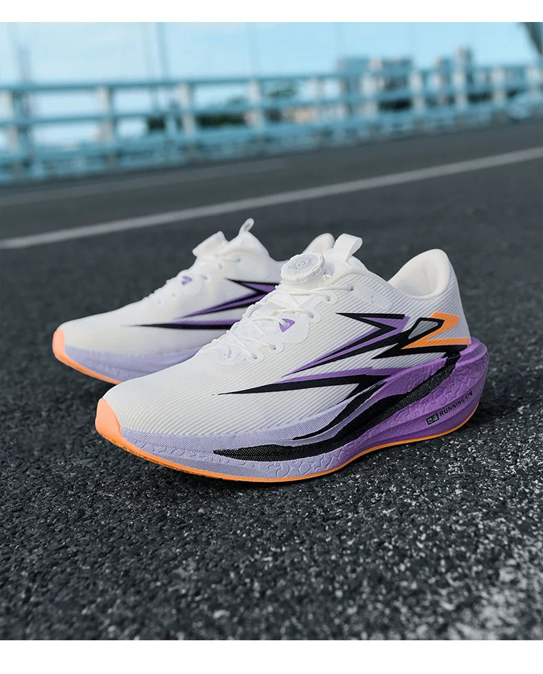 Marathon Sneakers Men's Sports Shoes Women Flat Wear Resistant Sneakers Mesh Breathable Platform Soft Race Running Shoes for Man