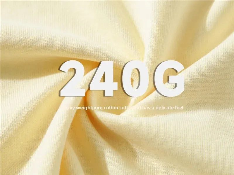 Pure Cotton Breathable American Style Sporty Short Sleeve round Neck T-Shirt Summer Casual Loose Soft Trendy Brand Women's Top