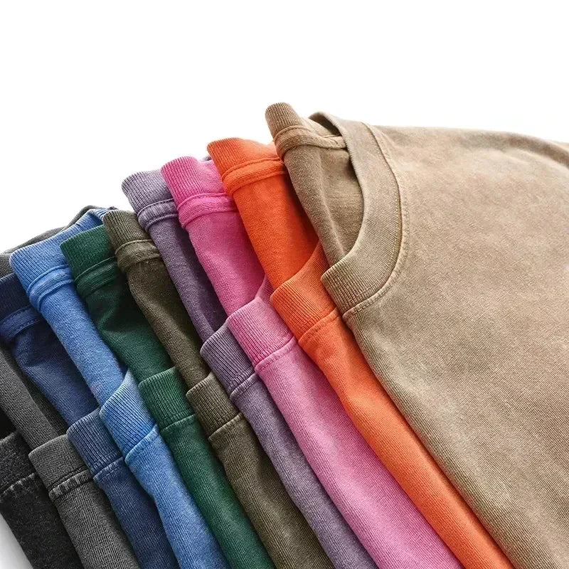 Dark Game Cartoon Fashion Series Washed Printing New Men's T-shirt Fashionable Men's Pattern T-shirt