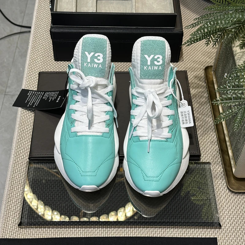 Handcrafed Casual Sneakers Man Platform Leather Canvas Sports Running Shoes Zip Upper Trainers Breathable Men Footwear Man Shoes