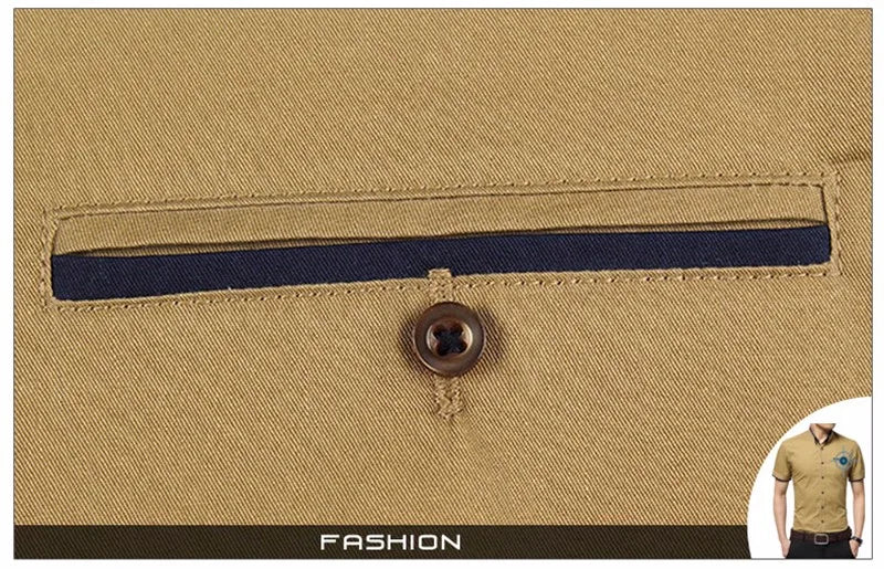 2025 New Arrival Brand Men's Summer Business Shirt Short Sleeves Turn-down Collar Tuxedo Shirt Shirt Men Shirts Big Size 5XL