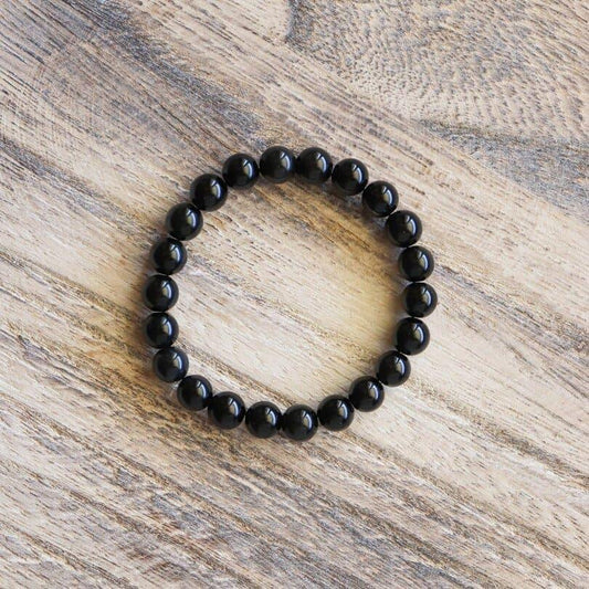 Bracelet en Obsidienne noire